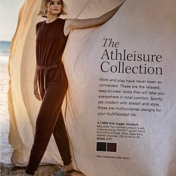 Garnet Hill jogger jumpsuit - Picture 1 of 7